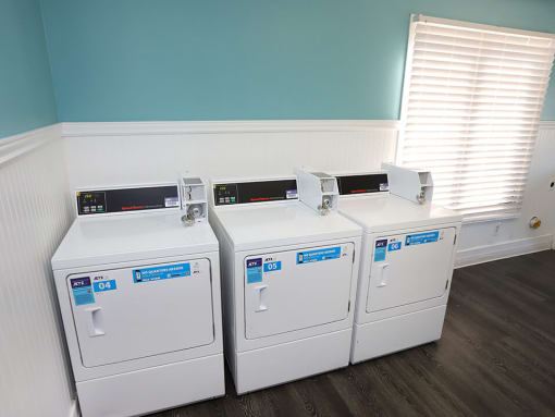 on-site laundry facility