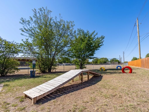 large dog park area at camelot apartments in Wichita, falls