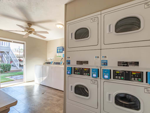 On-Site Laundry Facility at Camelot Apartments