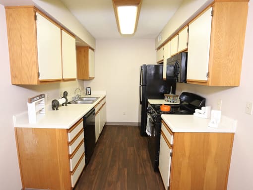 Fully Equipped Kitchen at Cross Creek Apartments