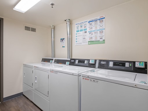 our apartments have a laundry room with a washer and dryer