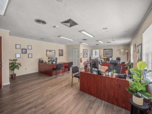 leasing office at apartment community