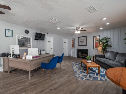 leasing office at apartment complex