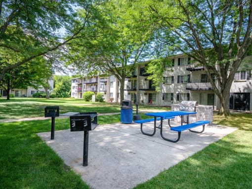 picnic area at Madison WI apartments