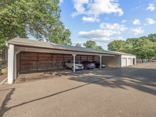 apartments complex with carports