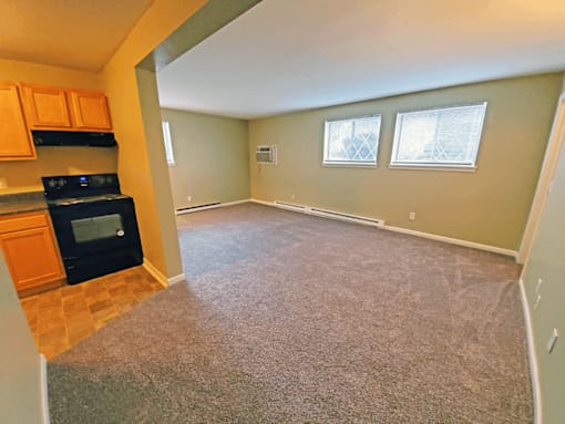 Apartment kitchen and living room