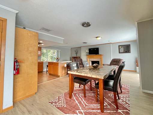 resident clubhouse at apartment community