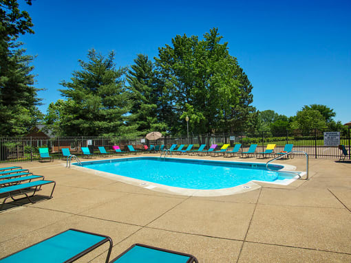 Pool and Sundeck Area at Indian Woods Apartments