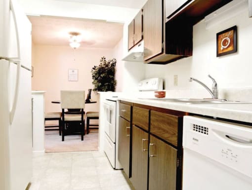 Apartment Kitchen with Dishwasher