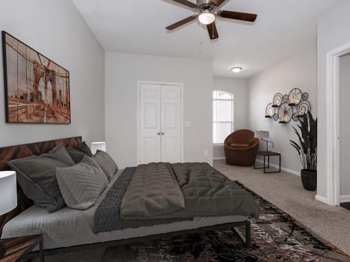 bedroom at Longridge Apartments