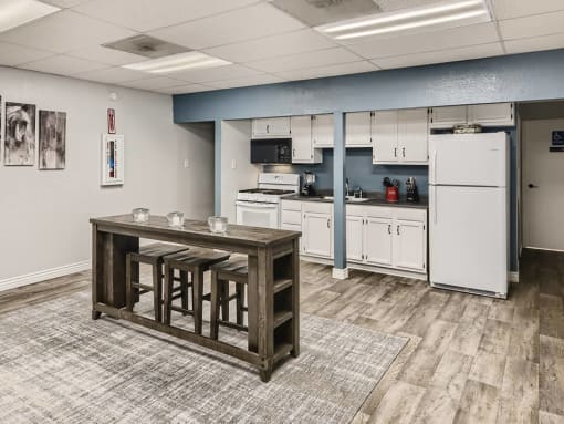 clubhouse kitchen area