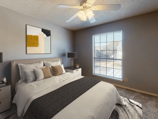 Bedroom with Natural Sunlight