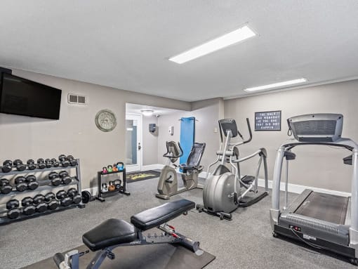 our gym is equipped with state of the art equipment for your use