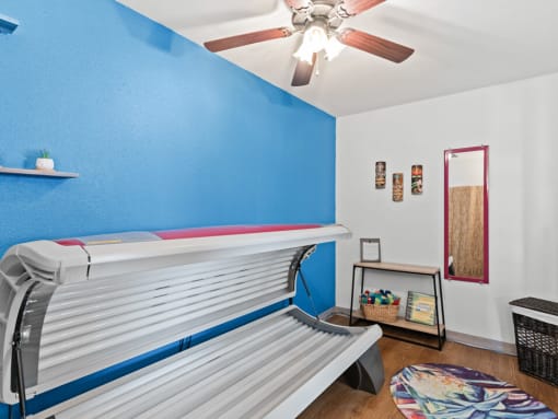 Tanning Bed Amenity at Mountaineer Village Apartments
