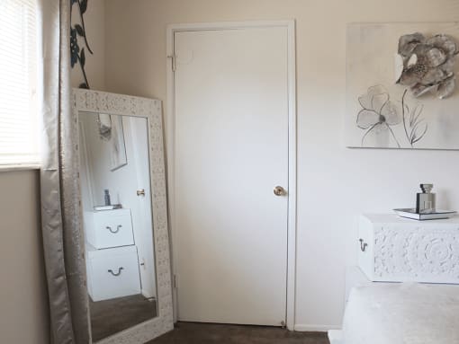 bedroom with Walk-In Closets