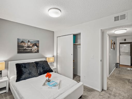 bedroom with a bed