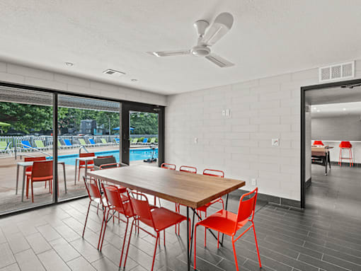 Clubhouse at apartment complex