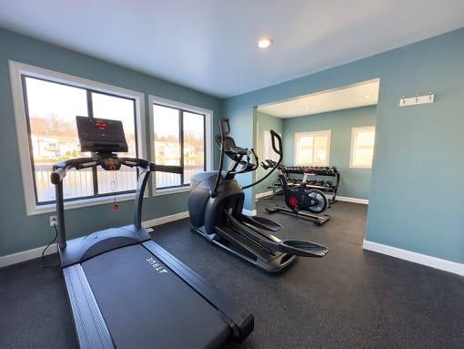 treadmill and elliptical at old farm shores apartments