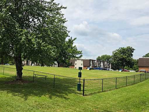 Dog park at River Chase Apartments in Florissant, MO