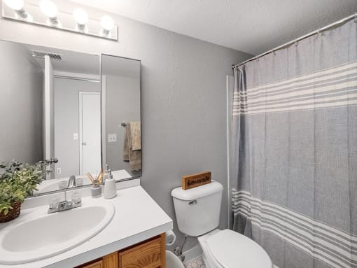 Bathroom at Rising Estates Apartments