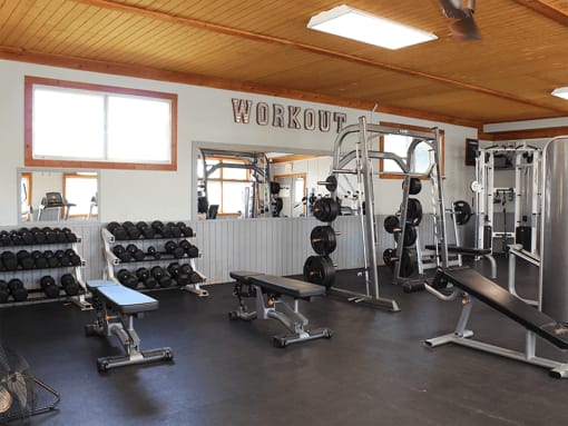 you'll love having an apartment with a gym at ramblewood apartments