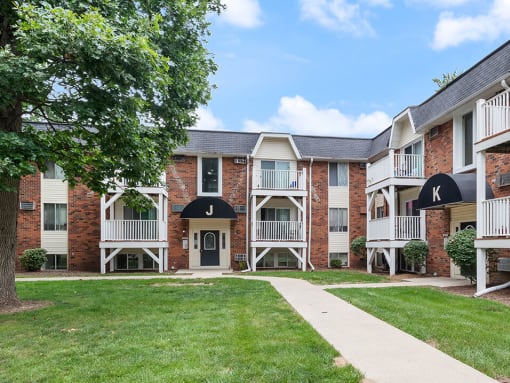 our apartments are equipped with a spacious courtyard and green grass