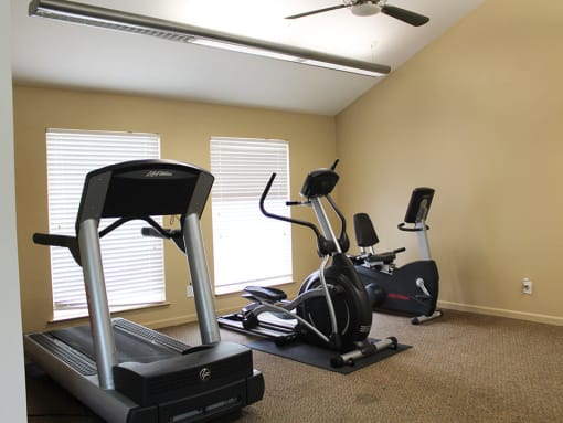 our apartments have a gym with equipment