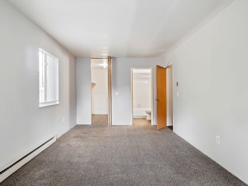 Apartment Bedroom with Connected Bathroom