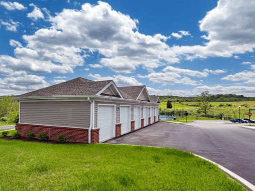 rentable garage space at our apartments in Scott Depot, WV.