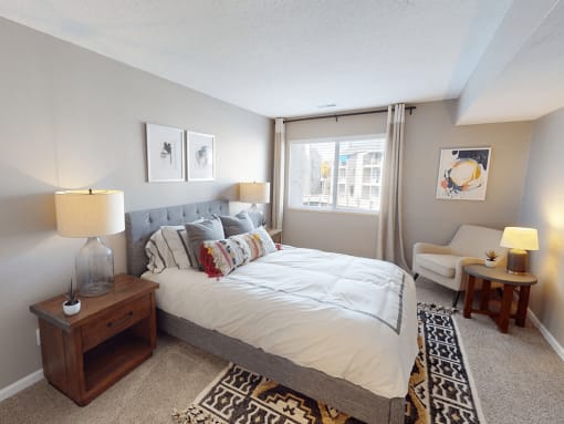 bedroom with a window