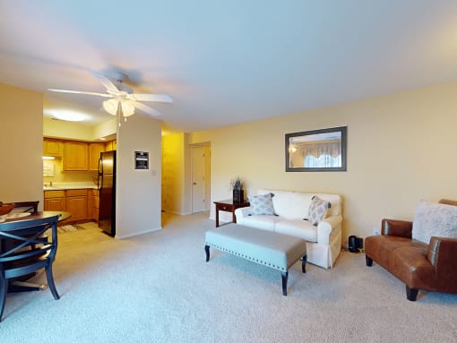 living room at Village Royale Apartments