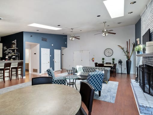Clubhouse at apartment complex
