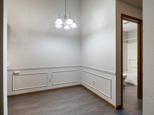dining area in apartment