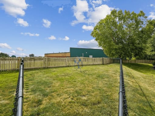 dog park at pet friendly apartments