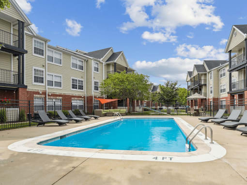 pool at apartment buildings
