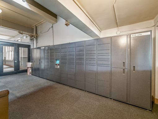 Amazon Hub Locker in loft Building
