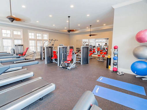 apartment with fitness center