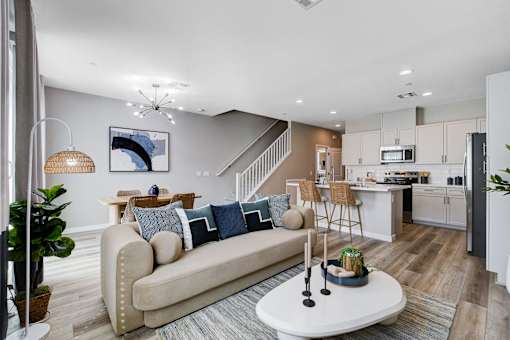Open Concept Living Room at Copper Creek Apartments, Las Vegas Nevada