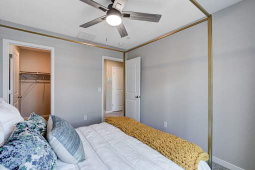 Bedroom With Closet at Copper Creek Apartments, Las Vegas, NV 89123