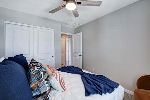 Bedroom With Closets at Copper Creek Apartments, Las Vegas Nevada