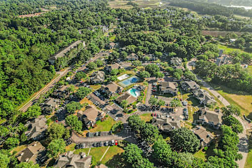 large ariel photo of Ashley River Apartments in Charleston, SC