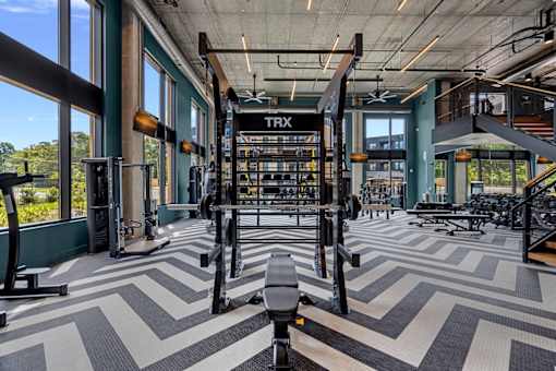 Fitness Center with weights
