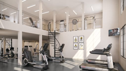 Fitness Center at 42 Hundred On The Lake, St Francis