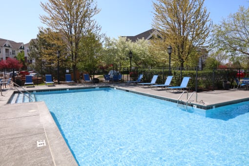 Large Pool at Bristol Station, Naperville, IL