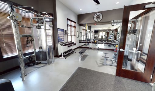 24 HR Fitness Center with Free Weights at Bristol Station, Naperville, Illinois