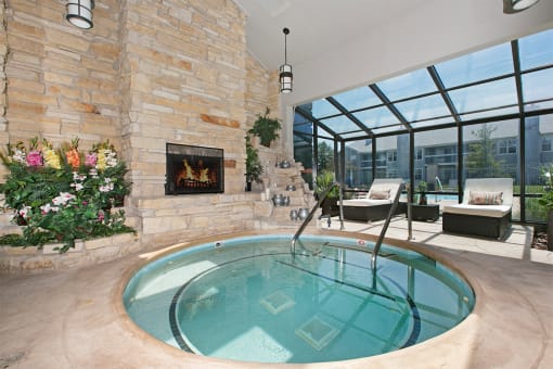 Indoor pool at Brookdale Lakes, Naperville