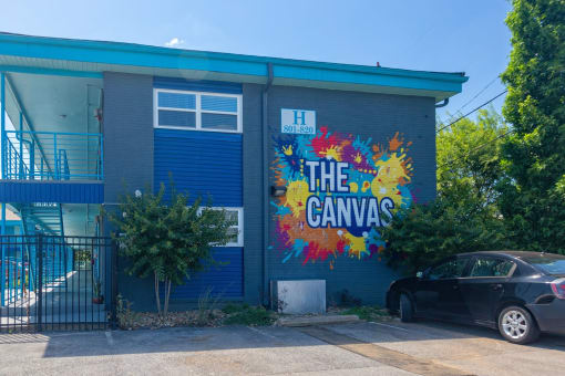 The Canvas - Mural with Logo