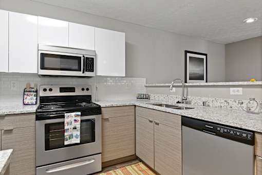 Patchen Oaks Apartments - Updated Kitchens with Stainless Steel Appliances