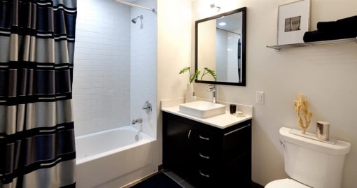 Bathroom sink area