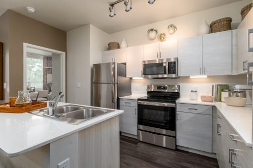 Kitchen area at the Flin